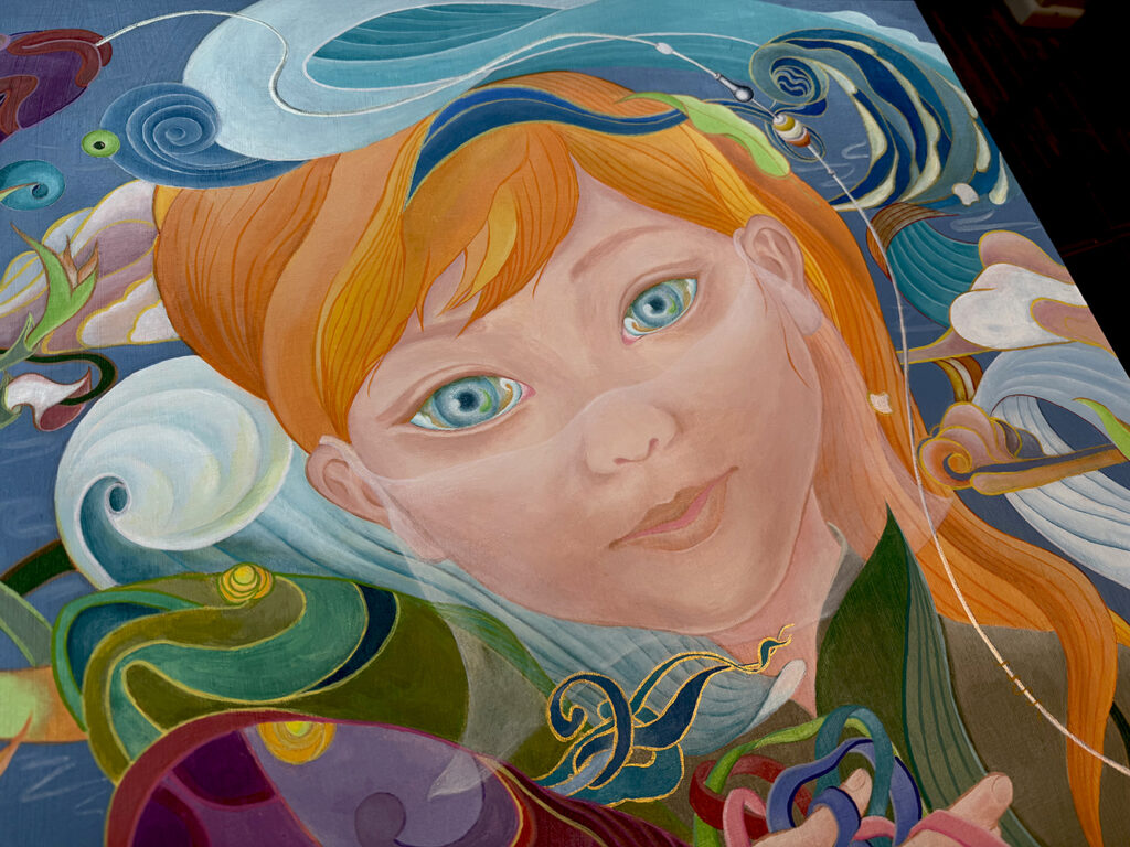 THREADS OF SPIRIT (Acrylic on Canvas)